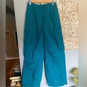 Teal parachute pants! Wild fable Xxs, never worn!